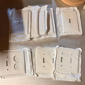 White Light Switch and Outlet Cover Bunde for Crafting